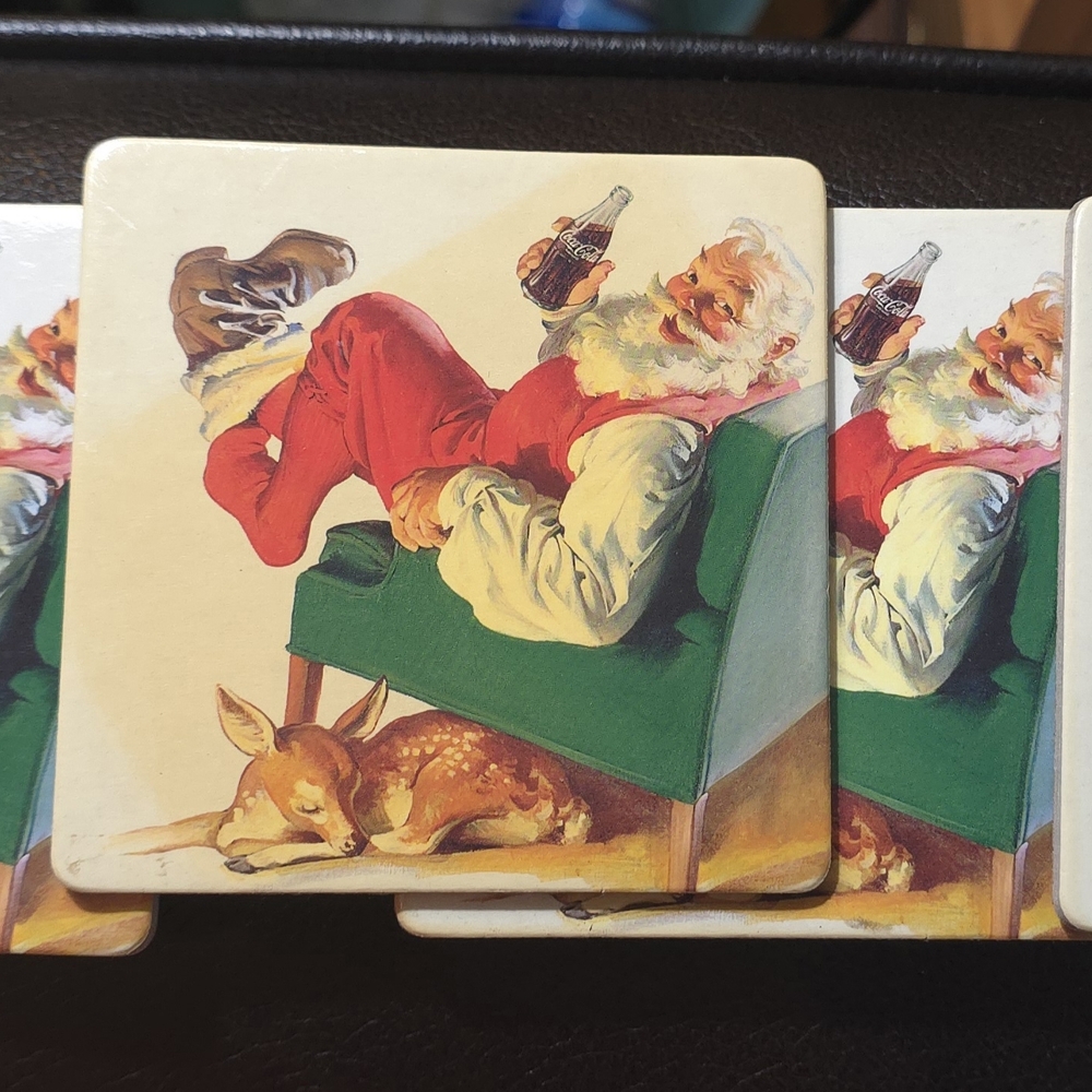 Coca-Cola Cork Coasters Set